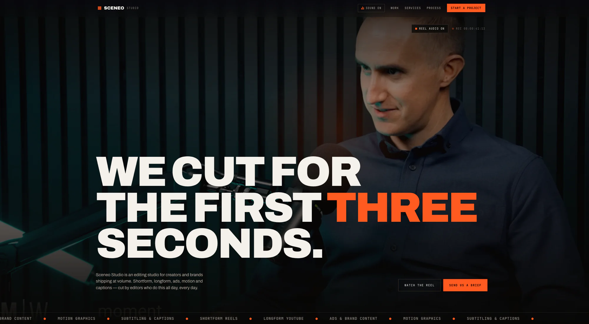 Sceneo homepage